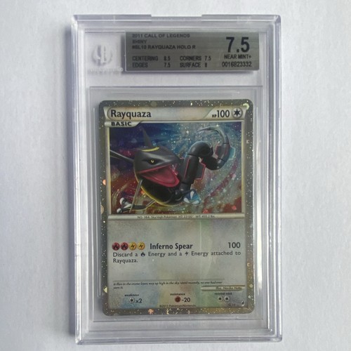 Rayquaza Shiny Holo SL10 Call of Legends BGS 7.5 Pokémon Card POP 10