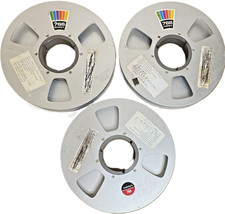 Ampex 766 10.5" Aluminum NAB Take-Up Reels Empty Lot of 3 Reel to Reel