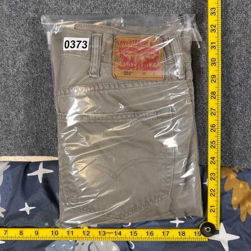 Levi's 559 Jeans Men's 44x32 Tan 100% Cotton White Tag Korea Denim Pants - Picture 9 of 9