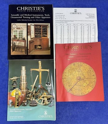Christie s Scientific Instruments Auction Catalogues 1996 Lot of 3