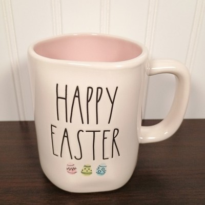 Rae Dunn Happy Easter Mug Artisan Collection By Magenta Pink Inside Ceramic