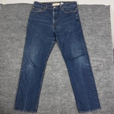 Levis 505 Regular Fit Jeans Mens 38x34 Blue 100 Cotton Made in USA Vintage EUC