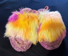 UGG FLUFF YEAH TIE DYE SHEEPSKIN SLIPPER SANDALS, US Size 5