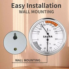 Sauna Thermometer 2 in 1 Fahrenheit Thermometer Hygrometer for Sauna Room1