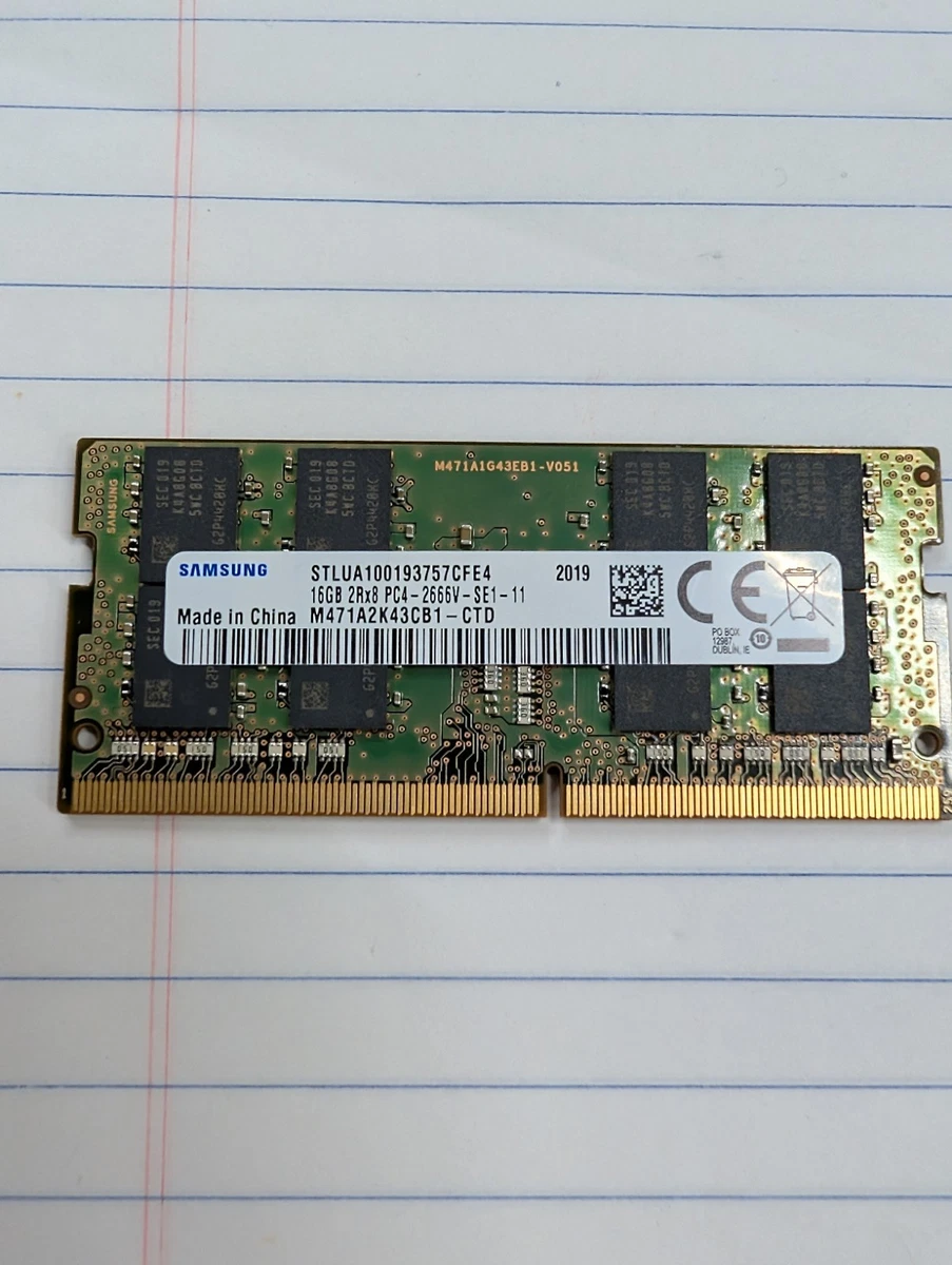 Mémoire serveur remise à neuf 16 Go, PC4-2666V-E, DDR4-2666MHz, ECC sans tampon, Samsung/Micron - 16gb serv
