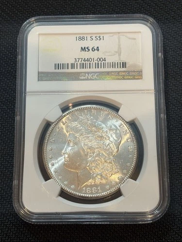 1881 S Morgan Silver Dollar NGC MS-64