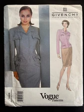 New Vogue 1889 Pattern Givenchy Paris Original John Galliano Skirt Jacket 18-22
