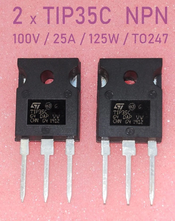 2 x TIP35C - NPN 25A - 100V - 125W - TO247 Versand aus Berlin_DE - Bild 1 von 1