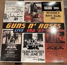 Guns and Roses Vinyl live era 87-93 Factory Sealed GNR LP Record Rare
