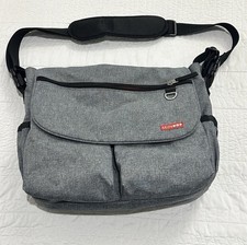 Skip Hop Gray  Red Cross Body Messenger Diaper Bag