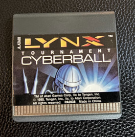 Atari Lynx Game - Tournament Cyberball  - Tested - with Manual
