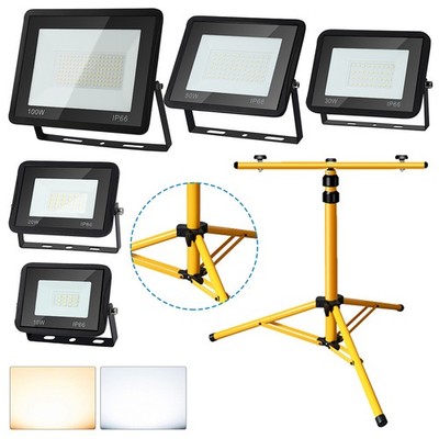 LED Baustrahler mit/ohne Stecker Outdoor  Floodlight 10-200W Arbeitsleuchte