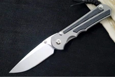 Chris Reeve Knives Large Inkosi Glass Blasted - Drop Point Blade / CPM-Magnacut