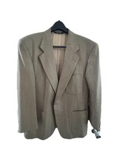 Burberry Herringbone Sport Coat Men s 44R Wool Jacket Academia Office Casual