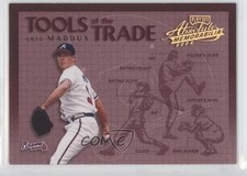 2002 Playoff Absolute Memorabilia Tools of the Trade Gold Greg Maddux HOF 0k0