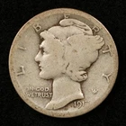 1917-D Mercury Dime 10C Silver G Good Raw Coin (#SLC00255)