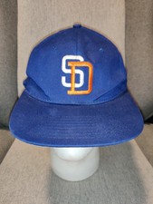 Vintage San Diego Padres Baseball Cap Hat MLB Navy Blue Adjustable Snapback