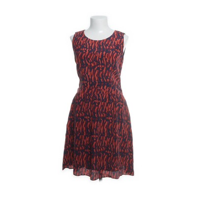Boss, Kleid, Größe: 38, Rot/Blau, Cupro/Seide, Zebra, Damen #46s