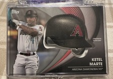 Ketel Marte 1/1 Platinum 2022 Topps Baseball Helmet Relic Card Series 2