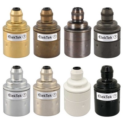 ElekTek E27 Edison ES Pendelleuchte Schnur Griff Leuchte Lampe Birnenhalter Fassung
