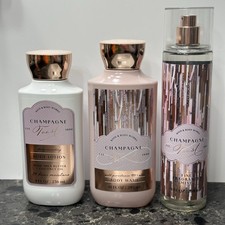 Bath and Body Works  Champagne Toast  Body Lotion, Wash, Mist, Set of 3, New