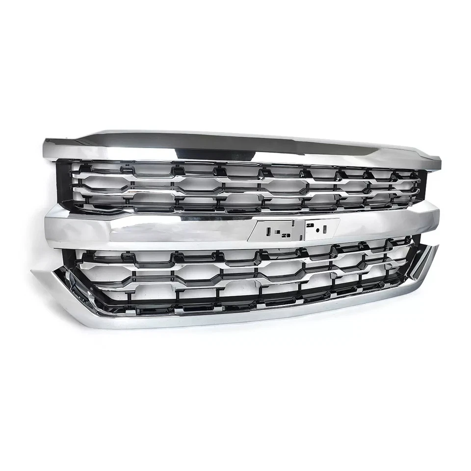 For 2016-2018 Chevrolet Silverado 1500 LTZ Chrome Front Bumper Grille Assembly Foto 3 de 4