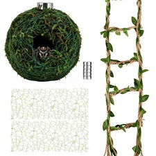 XIHIRCD Jumping Spider Enclosure Accessories Set, Hideout Habitat Decor
