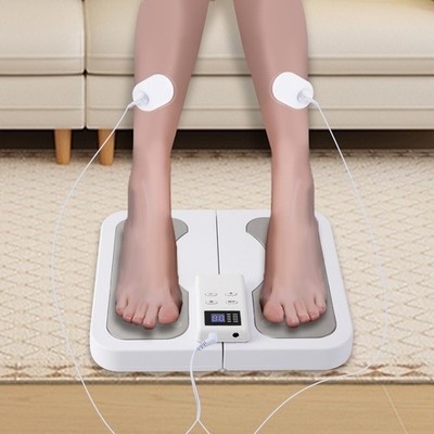 2in1 EMS Fußmassagegerät 6 Modi Elektrische Durchblutungs Stimulator Beine Füßen