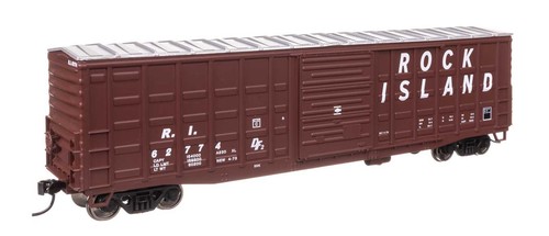 Coche de carga Walthers Mainline HO 46718 Rock Island RI 50' Waffle Side Boxcar | Condition: New