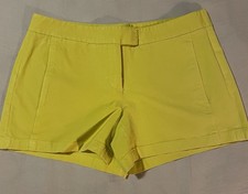 Theory Womens Shorts Yellow Size 8