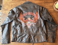 Vintage Harley Davidson Leather Jacket Medium