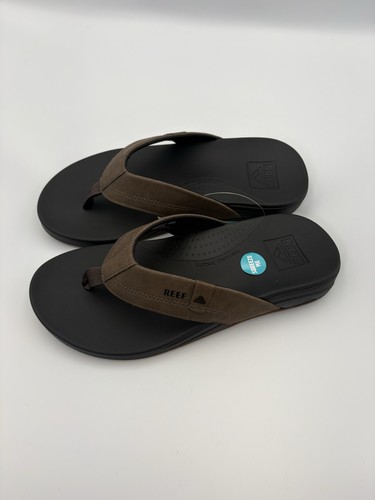 Reef Cushion Spring Flip Flops Mens Size 7 Brown Comfort Sandals Thong NWT