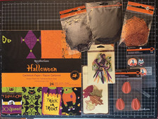 Recollections PARTIAL LOT Halloween BOO 12x12 Paper Sticker Die-Cut Doilies