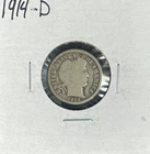 1914-D BARBER SILVER DIME ~  ~NICE COIN~ 90% SILVER