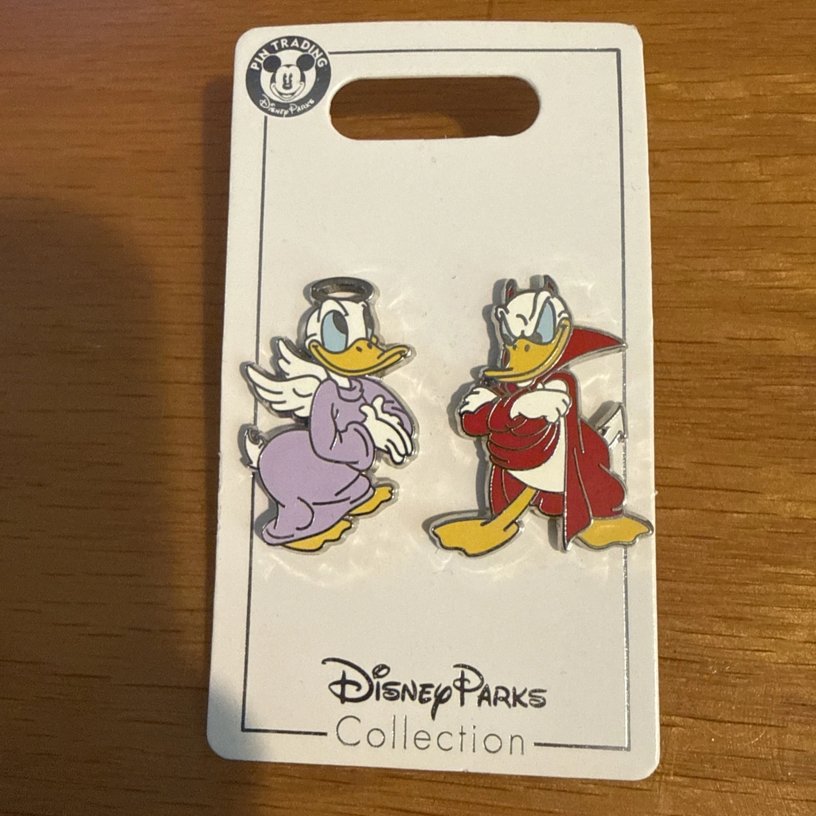 Disney Donald Duck Devil and Angel Pin Set of 2 - Shoulder Angel & Devil Pins
