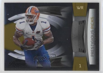 2009 Playoff Prestige Prestigious Picks Gold /100 Percy Harvin #45 Rookie RC 3n1