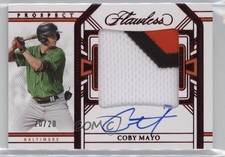 2024 Panini Flawless Prospect Ruby 20/20 Coby Mayo #PPA-CM Patch Auto w3t