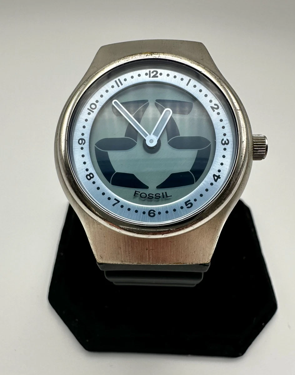 Fossil Big Tic Stainless Steel Band Analog & Digital Wristwatches