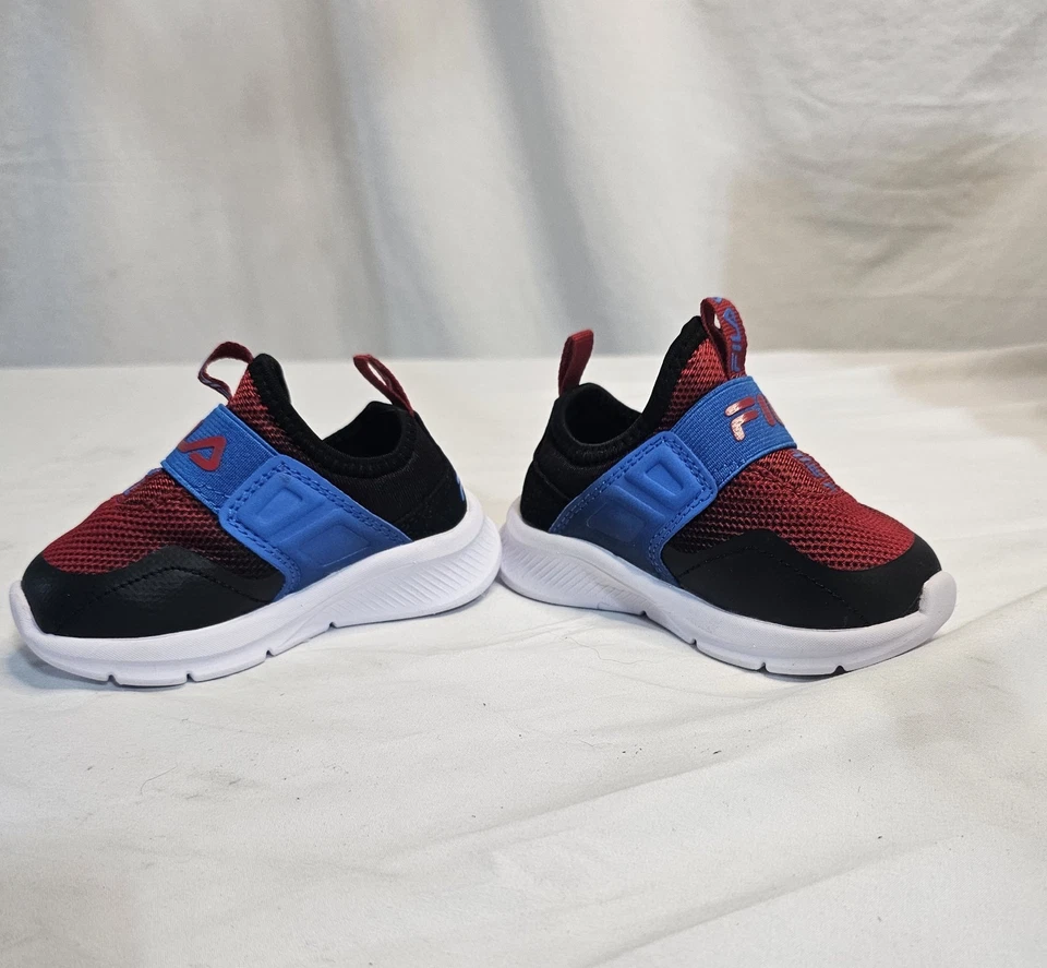 BOYS' FILA TODDLER LANDBUZZER MARBLE SLIP-ON RUNNING SHOES SIZE 5 - Image 4 of 4