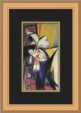 Pablo Picasso Mother with Dead Child on a Ladder Custom Framed Print