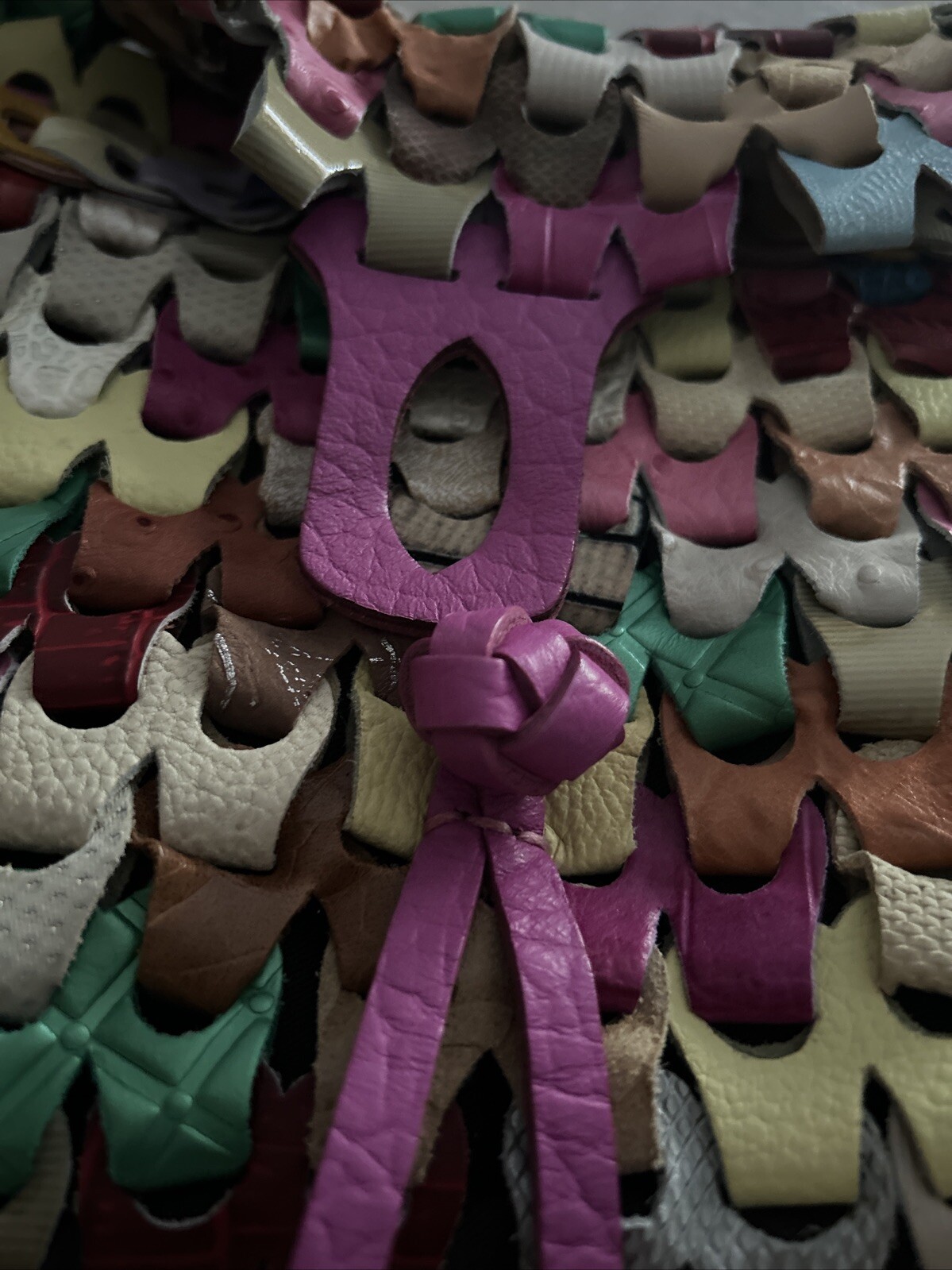 Leather patchwork boho bag Nila Anthony - image 8