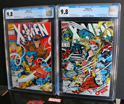 X-Men #4 CGC 9.8 & X-Men #5 CGC 9.8 both keys & 1st app of Omega Red       