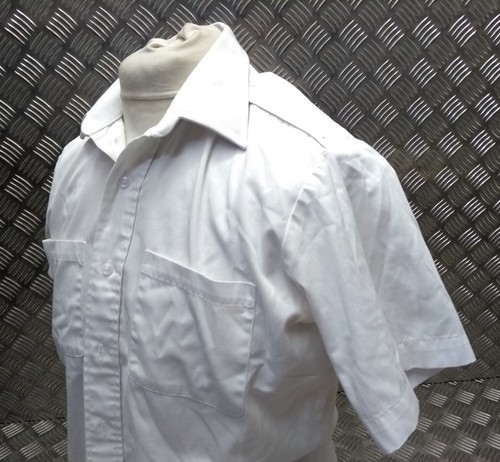 RN White Shirt Service Short Sleeve Royal Navy Pattern Assorted Sizes Grade 1 - Afbeelding 1 van 6