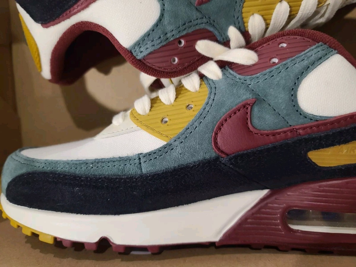 MENS SIZE 9 AIR MAX 90 PRM COCONUT MILK DARK TEAM RED  display picture 1
