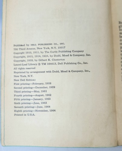 THE AMAZING ADVENTURES OF FATHER BROWN Book By G.K. Chesterton 1964 Paperback - Picture 7 of 7