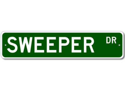 Sweeper Fish Sign Metal Wall Decor Fishing Street Sign - Aluminum | eBay