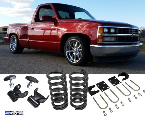 Shock Extenders For Chevy Silverado GMC Sierra Lowering Kit KUAFU 3-5 Inch Shock Extenders For 1988-1998 Chevy Silverado & GMC Sierra 2WD Rear Lowering Lowering Extender Brackets 1988 1998 Silverado
