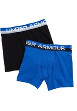 Under Armour E2042 Cotton Boxer Brief 2-Pack for Boys - Ultra Blue - YXL