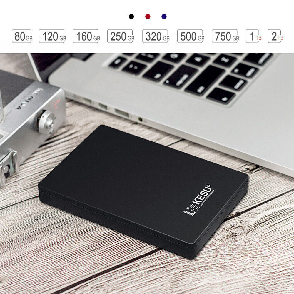 KESU 1TB 2TB External Hard Drive for Desktop Laptop USB 3.0 Mobile