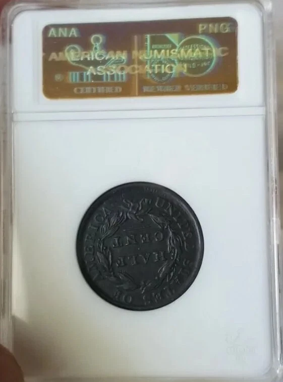 1809/6  1/2C Classic Head Half Cent Old ANA Holder PREMIUM QUALITY  - Image 4 of 4